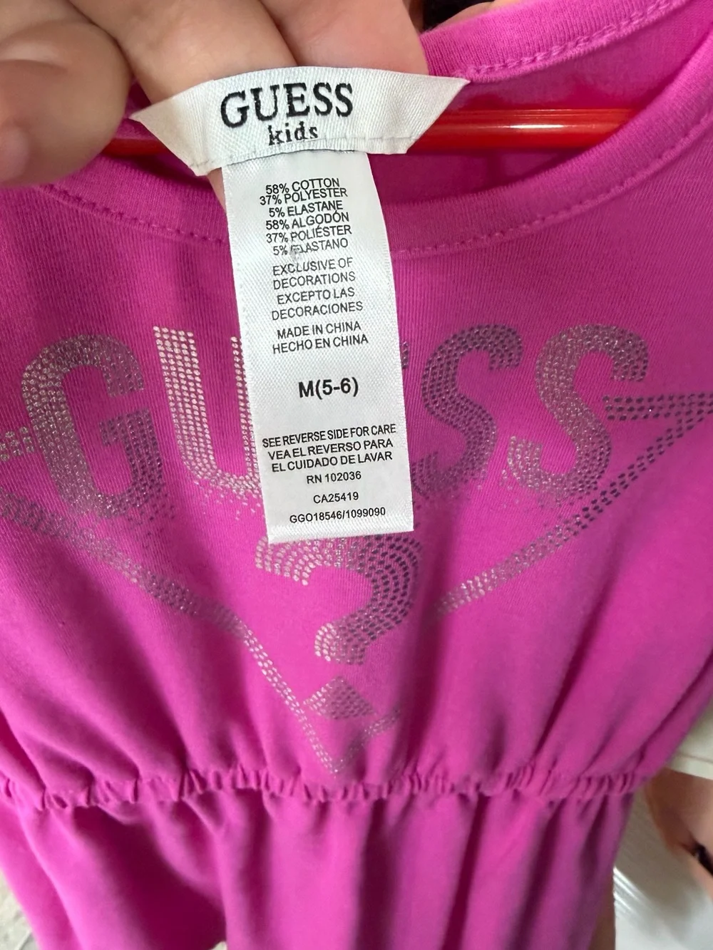 Girls 5-7 Clothing Lot Guess Nike Disney Stitch Iceburg 5 Piece Set